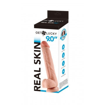 Get Lucky 9 Inch Real Skin Dildo-Dildos & Dongs-OUR LAVENDER
