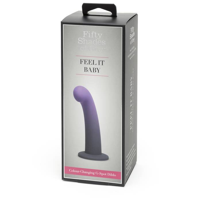 Fifty Shades Feel It Baby Colour Changing G-Spot Dildo-Dildos & Dongs-OUR LAVENDER