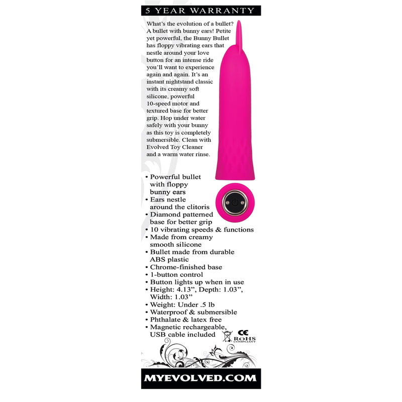 Bunny Bullet Rechargeable - Pink-Vibrators-OUR LAVENDER