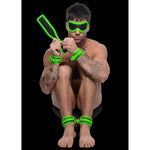 Kink in the Dark Glowing Cuffs, Blindfold and Paddle Bondage Set