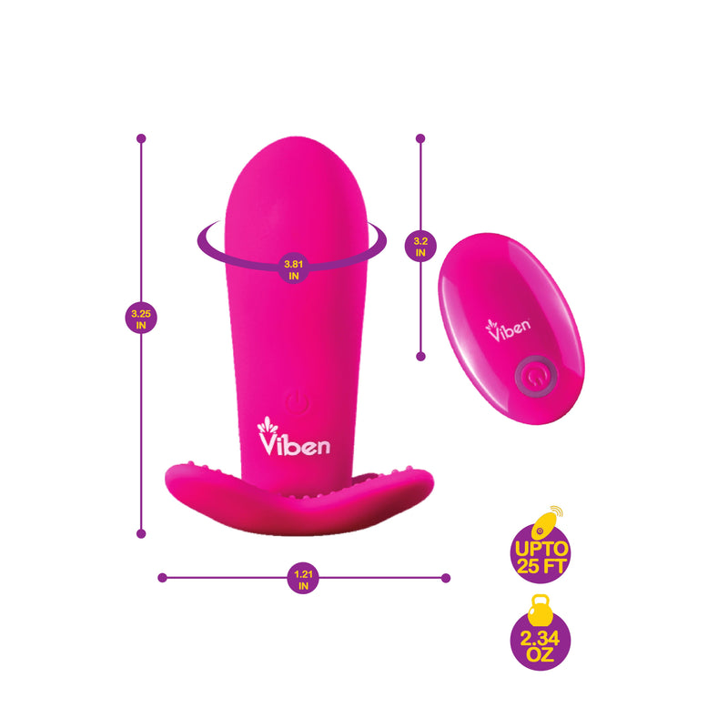 Intrigue - Hot Pink - Remote Control 10-Function Panty Vibe-Vibrators-OUR LAVENDER