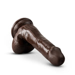 Dr. Skin Plus - 6 Inch Posable Dildo With Balls - Chocolate-Dildos & Dongs-OUR LAVENDER