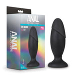 Anal Adventures - Platinum - Silicone Rocket Plug - Black-Anal Toys & Stimulators-OUR LAVENDER