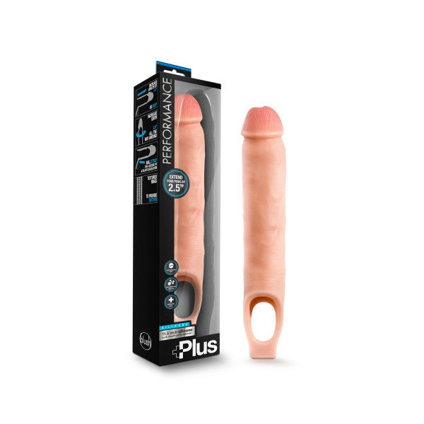 Performance Plus - 11.5 Inch Silicone Cock Sheath Penis Extender - Vanilla-Penis Extension & Sleeves-OUR LAVENDER