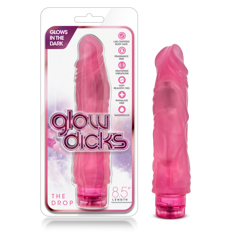 Glow Dicks - the Drop - Pink-Vibrators-OUR LAVENDER