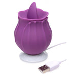Inmi - Bloomgasm Wild Violet Licking Silicone Stimulator - Violet-Vibrators-OUR LAVENDER