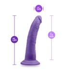 Au Naturel - Bold - Jack - 7 Inch Dildo - Purple-Dildos & Dongs-OUR LAVENDER