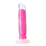 Neo Elite Glow in the Dark - Marquee - 8 Inch  Silicone Dual Density Dildo  - Neon Pink BL-88200