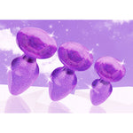 Glitter Gem Anal Plug Set - Purple-Anal Toys & Stimulators-OUR LAVENDER