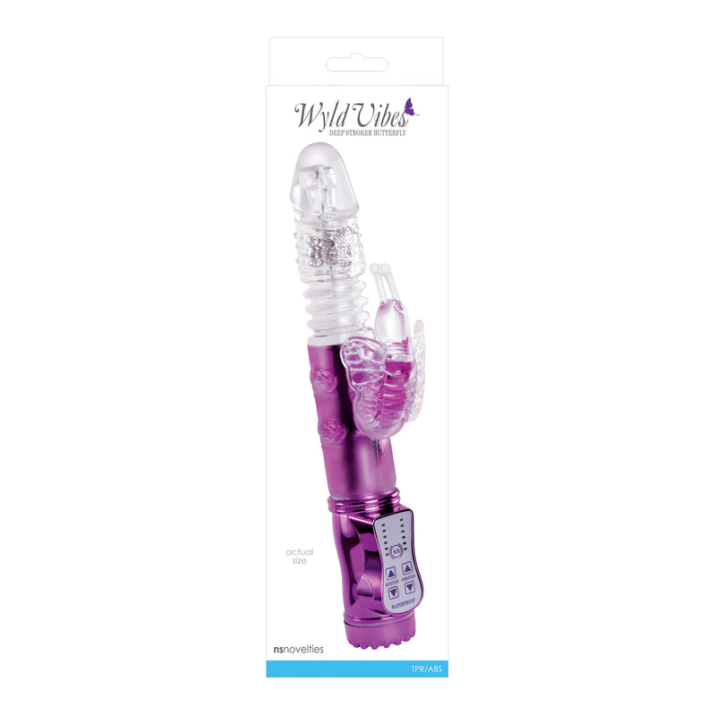 Wyld Vibes Deep Stroker Butterfly - Purple-Vibrators-OUR LAVENDER