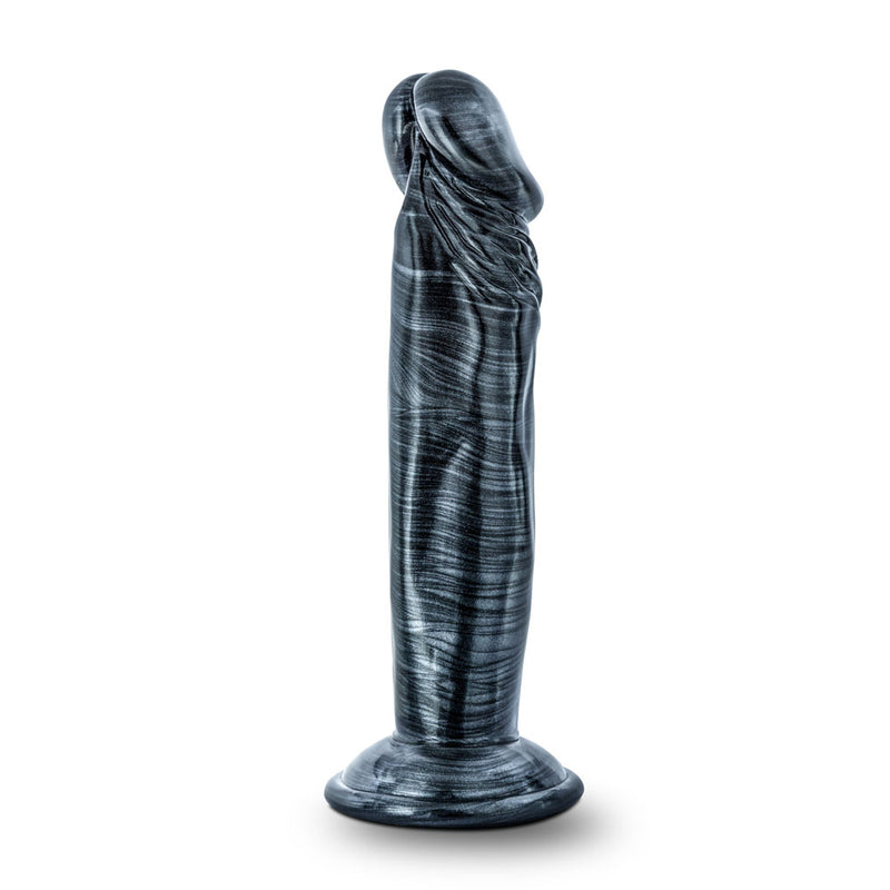 Jet - Ebony - 6 Inch Dildo - Carbon Metallic Black BL-14625