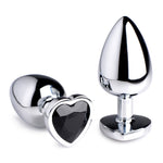 Black Heart Gem Anal Plug - Large-Anal Toys & Stimulators-OUR LAVENDER