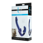 Revolver II Vibrating Strapless Strap on Dildo - Blue-Harnesses & Strap-Ons-OUR LAVENDER