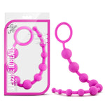 Luxe Silicone 10 Beads - Fuchsia-Anal Toys & Stimulators-OUR LAVENDER