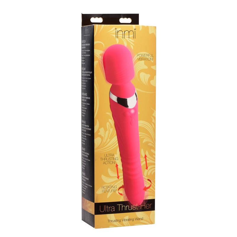 Ultra Thrusting and Vibrating Silicone Wand-Vibrators-OUR LAVENDER