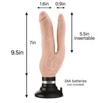 Dr. Skin Cock Vibes Double Vibe - Beige-Vibrators-OUR LAVENDER