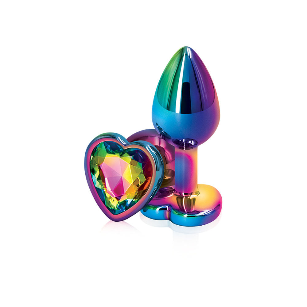 Rear Assets - Multicolor Heart - Small - Rainbow NSN0962-19