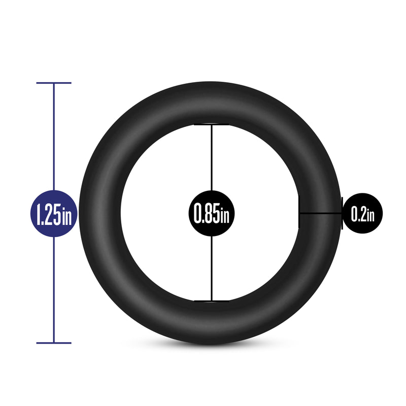 Performance - Vs2 Pure Premium Silicone Cockrings - Small - Black-Cockrings-OUR LAVENDER